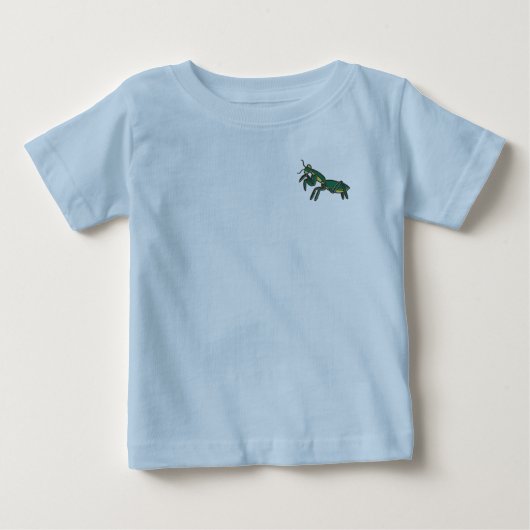 Bidsprinkhaan Funny Baby Kleding (Voorkant)