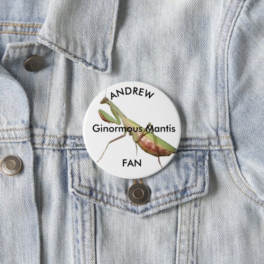 bidsprinkhaan, Ginormus Mantis Ronde Button 7,6 Cm (In situ)