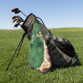 Bidsprinkhaan van dichtbij Gepersonaliseerd Golfhanddoek (Groen)