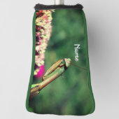 Bidsprinkhaan van dichtbij Gepersonaliseerd   Golfheadcover (Draai 90)