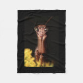 bidsprinkhanen fleece deken (Voorkant)