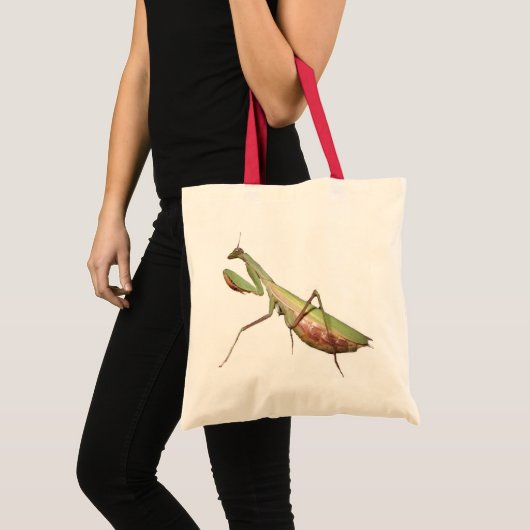 bidsprinkhanenzak tote bag (Voorkant (product))