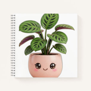 Bidsprinkplant Kawaii Kamerplant Notitieboek