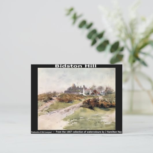 Bidston Hill, bij Birkenhead, Wirral. Briefkaart (Staand voorkant)