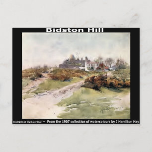 Bidston Hill, bij Birkenhead, Wirral. Briefkaart