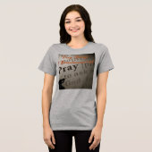 ''Bidt Altijd'' Tri-Blend Shirt (Voorkant volledig)