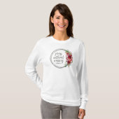Bidt zonder ophouden t-shirt (Voorkant volledig)