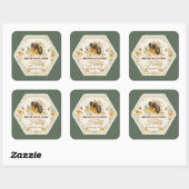 Bie-etiket voor Pure Honing Sticker (Vel)