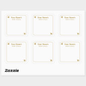 Bieb Bibliotheek Labels Boek Wenskaart (Vel)