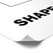 Bied- en vraagvormen Mijn Outlook On Life Poster (Hoek)