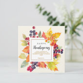 Bied het offer van de Thanksgiving Feestdagenkaart (Staand voorkant)