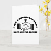 Bied hydromorphone - maak een vriend voor het leve kaart (Gele Bloem)