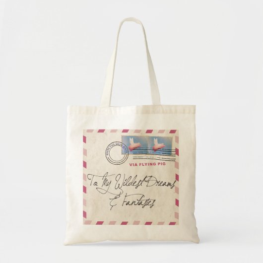 Bied jezelf via vliegende varkens tote bag (Voorkant)