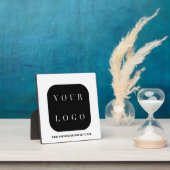 Bied Minimale zwarte firma - Merk Uw Logo Fotoplaat (Insitu)