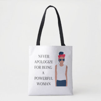 Bied nooit excuses aan voor het feit dat je een ma tote bag