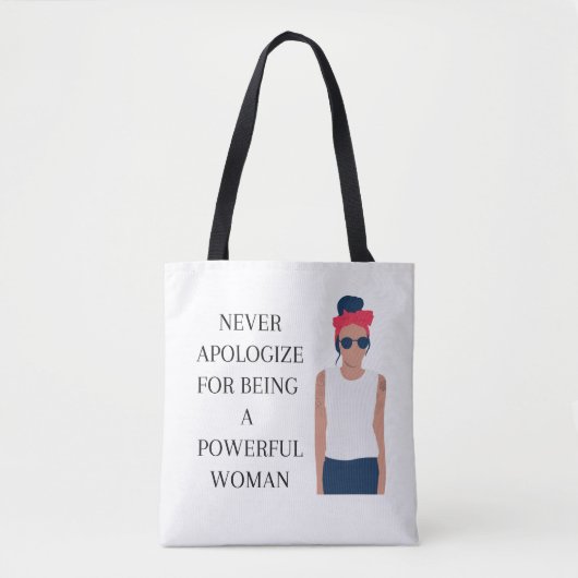 Bied nooit excuses aan voor het feit dat je een ma tote bag (Voorkant)