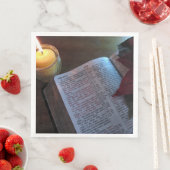 Biedbaar en kaarsachtig wit standaardkeukenpapier servet (Insitu)