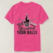 Biedcadeidee van Billiard Sneoker-balpool T-shirt (Design voorkant)