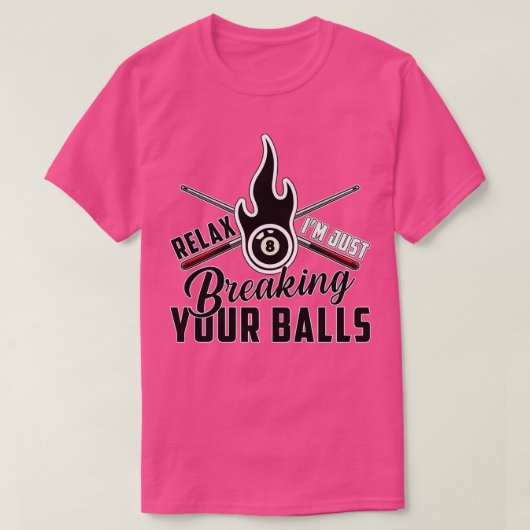 Biedcadeidee van Billiard Sneoker-balpool T-shirt (Design voorkant)