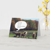 **BIEDDAAGBERICHT** VAN SOMMIGE KOOLHORSES KAART (Gele Bloem)