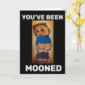 BIEDDAGKAART, MAAR FUNNY GEMONNEERD KAART (Gele Bloem)