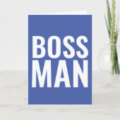 BIEDDAGKAARTEN VOOR DE BOSS! BOSS-MAN KAART (Voorkant)