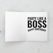 BIEDDAGKAARTEN VOOR DE BOSS! BOSS-MAN KAART (Binnen)