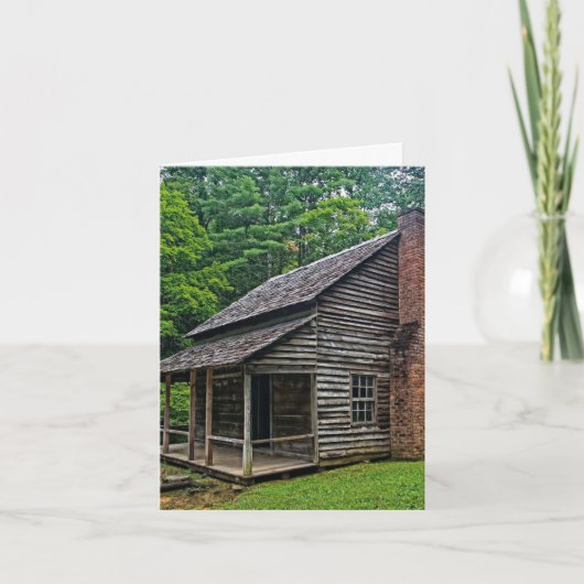 BIEDDAGKAARTEN VOOR FOTOGRAFIE VAN CABIN HISTORIC KAART (Voorkant)