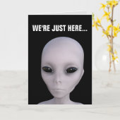 BIEDDAGKAARTEN VOOR MAN MET KLEINE GRAY VOOR ALIEN KAART (Gele Bloem)