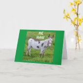 **BIEDDAGSE HUMOR VAN EEN DONKEY NIET MINDER** Kaa Kaart (Gele Bloem)