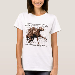 Bieden bij paardenraces t-shirt