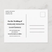 Bieden de Bekleding van de Foto van het huwelijk M Aankondigingskaart (Achterkant)