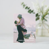 Bieden de Bekleding van de Foto van het huwelijk M Aankondigingskaart (Staand voorkant)