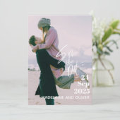 Bieden de Bekleding van de Foto van het huwelijk M Kaart (Staand voorkant)