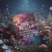 Bieden de datum waarop de Chic Star Sky-constellat Save The Date