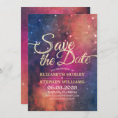 Bieden de datum waarop de Chic Star Sky-constellat Save The Date (Voorkant / Achterkant)