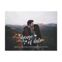 Bieden Foto uitstel, Cute Change of Date