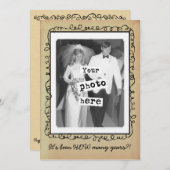 Bieden Jubileum  Foto Sjabloon Kaart (Voorkant / Achterkant)