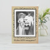 Bieden Jubileum  Foto Sjabloon Kaart (Staand voorkant)