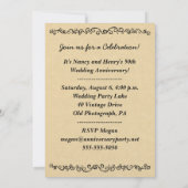 Bieden Jubileum  Foto Sjabloon Kaart (Achterkant)