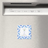 Bieden Magnet Mediterranean Blue op de datum. (Insitu (Vaatwasser))