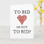 Bieden of niet bieden - Bridge Player Car duplicer Kaart (Gele Bloem)