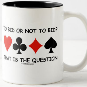 Bieden of niet bieden? Dat is de vragenbrug Koffiemok