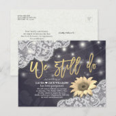 Bieden uitstel van de bruiloft. We doen nog steeds Aankondigingskaart (Voorkant / Achterkant)