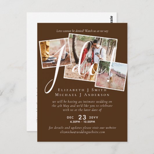 Bieden Uitstel Wijziging Datum ontvangst Briefkaart (Voorkant / Achterkant)