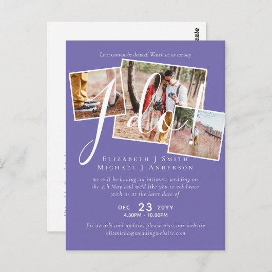 Bieden Uitstel Wijziging Datum ontvangst Briefkaart (Voorkant / Achterkant)