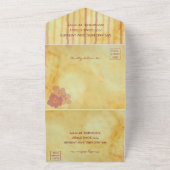 Bieden van alle N-1 nodigt Aziatische invloedslief All In One Uitnodiging (Buitenkant)