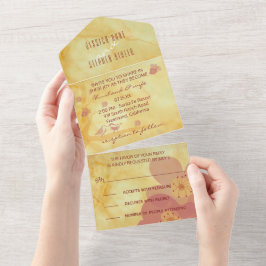 Bieden van alle N-1 nodigt Aziatische invloedslief All In One Uitnodiging