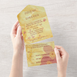 Bieden van alle N-1 nodigt Aziatische invloedslief All In One Uitnodiging