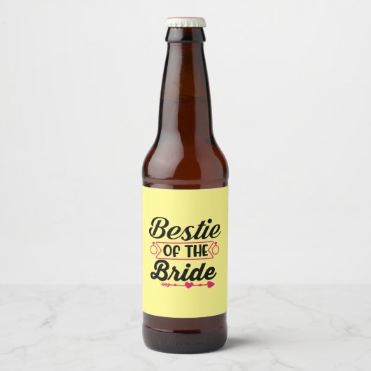 Bieden van de bruid bier etiket (Voorkant)